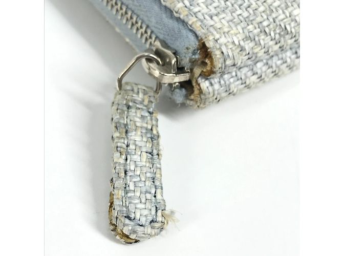 Bolso Pouch Logo Chanel Deauville Azul - vista 9