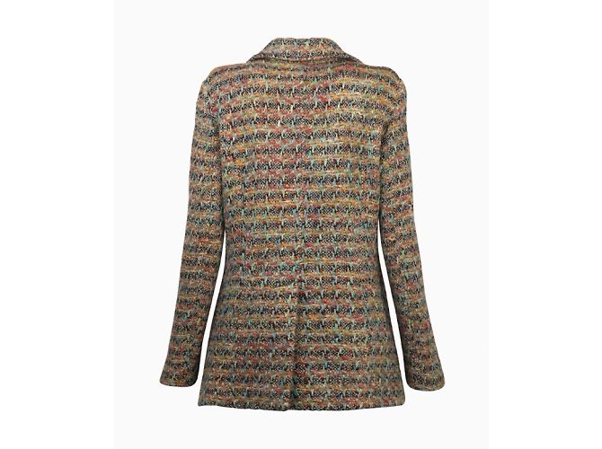 Missoni Gewebte Chromatische Jacke Pink Grün - Ansicht 3