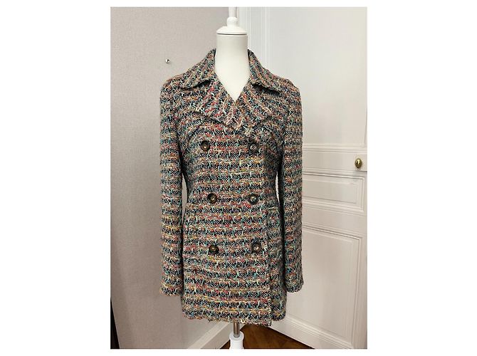 Missoni Gewebte Chromatische Jacke Pink Grün - Ansicht 4