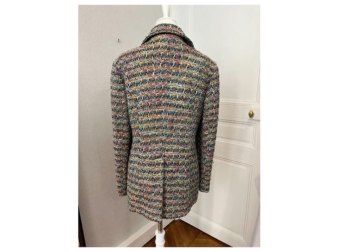 Missoni Gewebte Chromatische Jacke Pink Grün - Ansicht 5