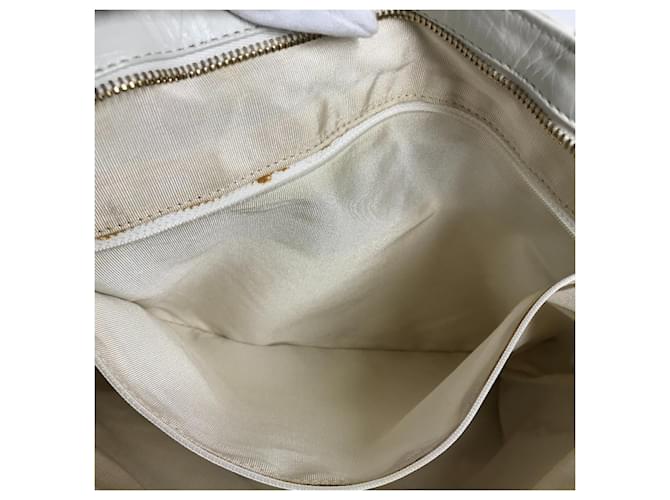Borsa tote Chanel CC Coco Mark Bianco - vista 12