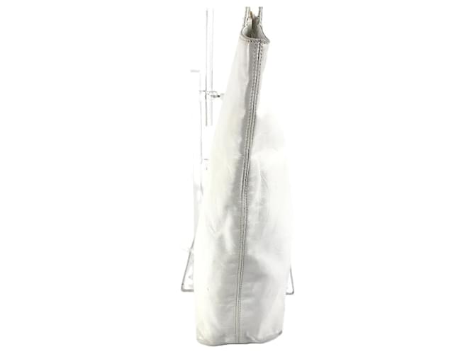 Borsa tote Chanel CC Coco Mark Bianco - vista 3