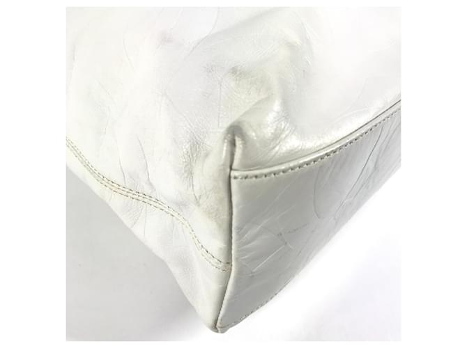 Borsa tote Chanel CC Coco Mark Bianco - vista 6