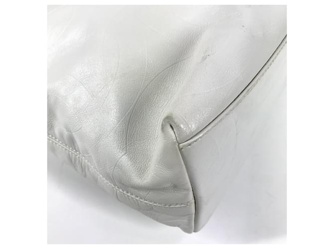 Borsa tote Chanel CC Coco Mark Bianco - vista 8