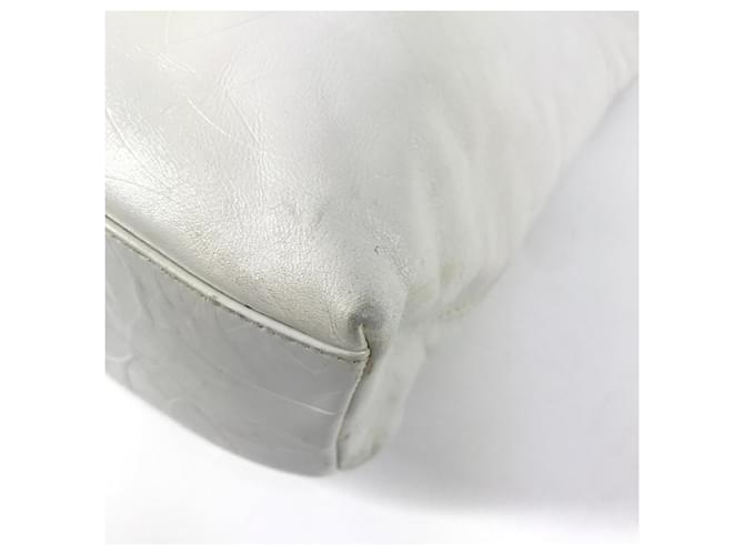 Borsa tote Chanel CC Coco Mark Bianco - vista 9
