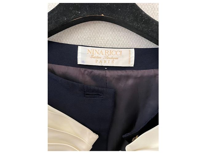Nina Ricci Plissée De Lune Jacke Schwarz Weiß - Ansicht 6