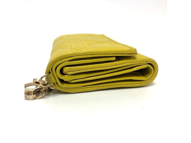Cartera Lotus Lady Cannage de Christian Dior Amarillo - vista 4