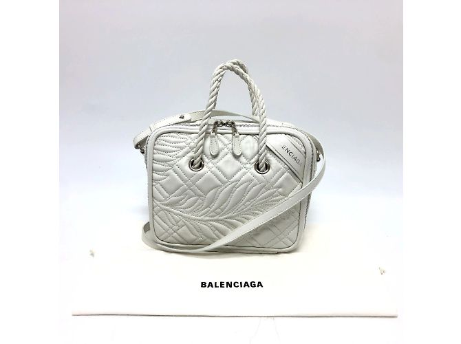 Blanket Borsa 2WAY quadrata con coperta trapuntata Balenciaga Bianco - vista 15