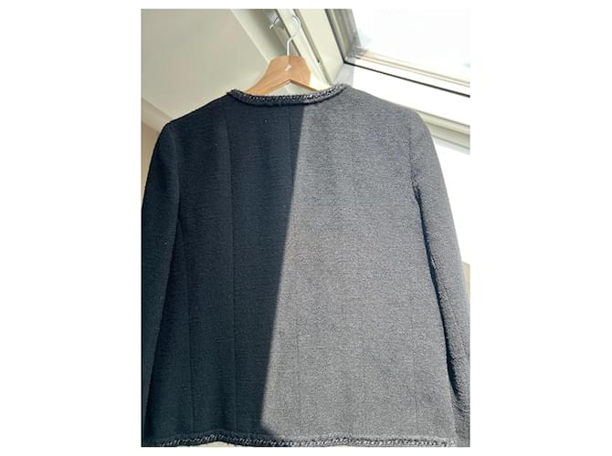 Chanel Classic Jacket Black Wool - view 3