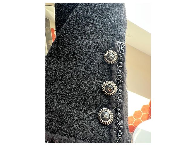 Chanel Classic Jacket Black Wool - view 4