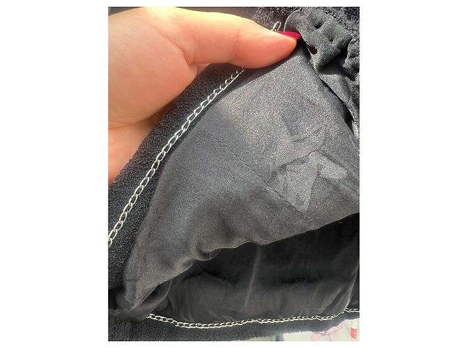 Chanel Classic Jacket Black Wool - view 5