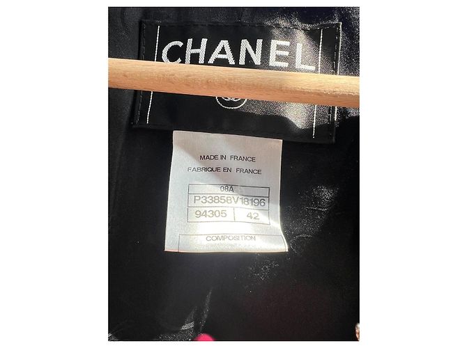 Chanel Classic Jacket Black Wool - view 7