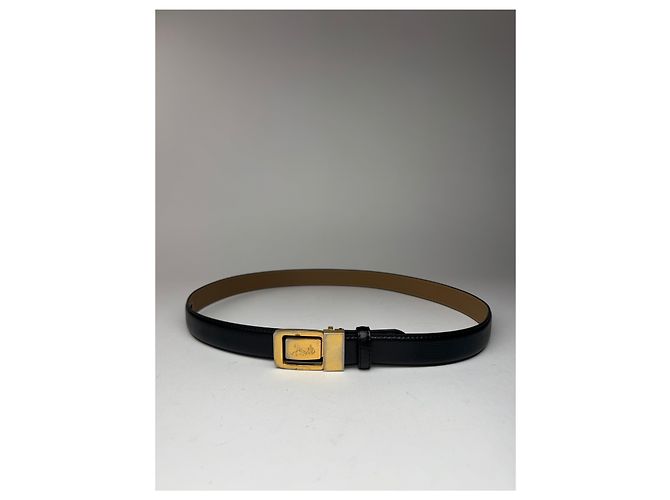 Céline Vintage Celine Paris Ledergürtel schwarz - Ansicht 2