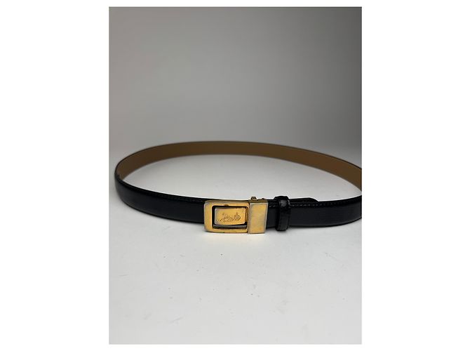 Céline Vintage Celine Paris Ledergürtel schwarz - Ansicht 4