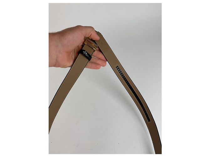 Céline Vintage Celine Paris Ledergürtel schwarz - Ansicht 9