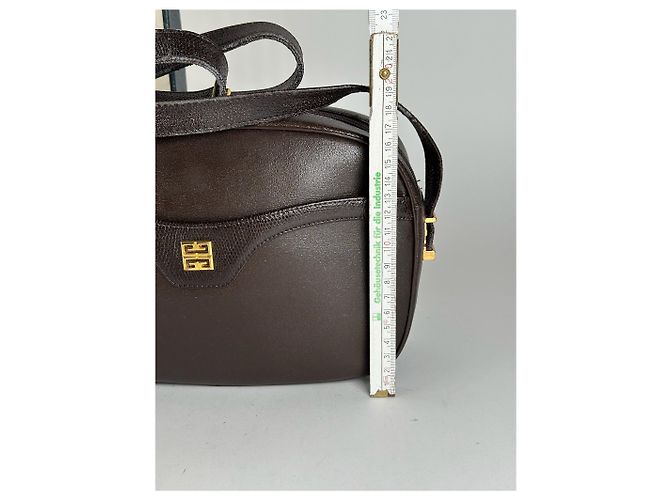 Vintage Givenchy 4G Leder Tasche Braun - Ansicht 13