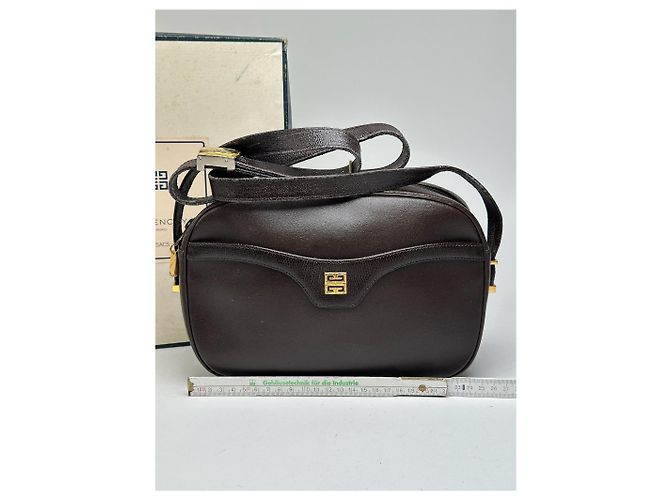 Vintage Givenchy 4G Leder Tasche Braun - Ansicht 14