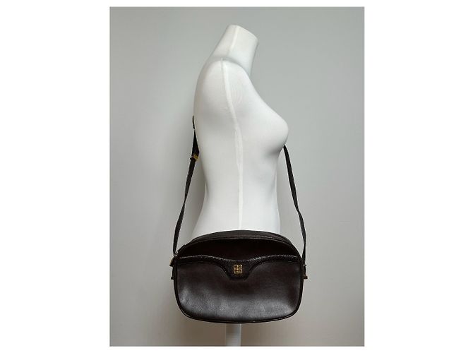 Vintage Givenchy 4G Leder Tasche Braun - Ansicht 5