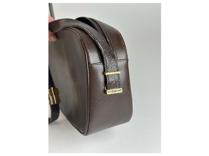 Vintage Givenchy 4G Leder Tasche Braun - Ansicht 8