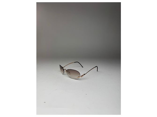 Vintage Loewe Madrid rahmenlose Sonnenbrillen Braun - Ansicht 15