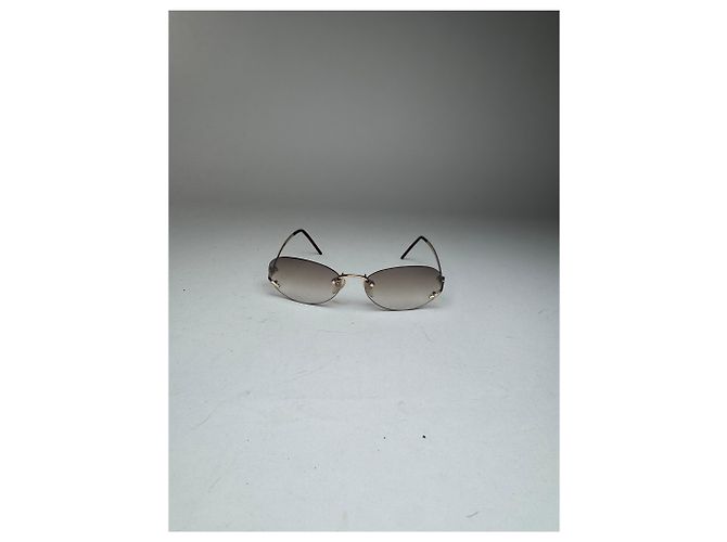 Vintage Loewe Madrid rahmenlose Sonnenbrillen Braun - Ansicht 4