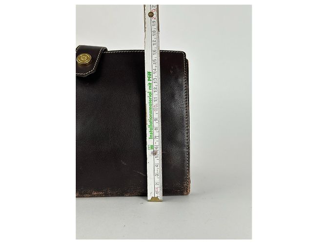 Clutch in pelle marrone Loewe Madrid vintage - vista 6