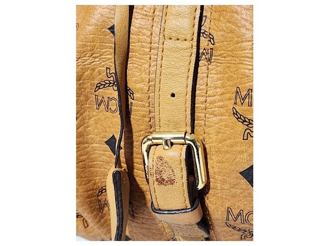 Bolso Boston MCM Visetos Marrón Coñac - vista 11