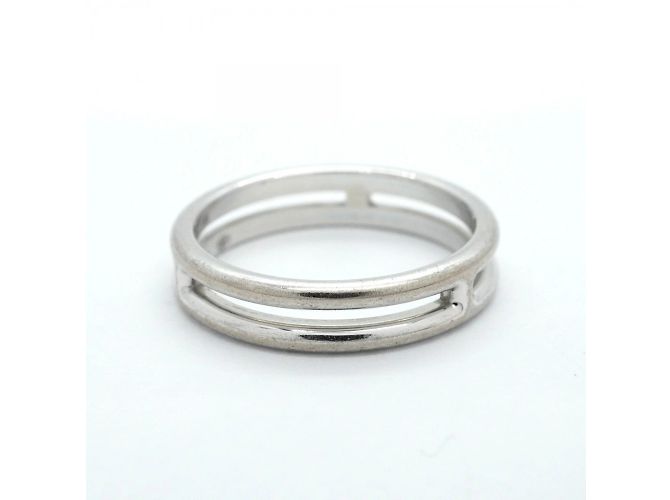 Hermès Hermes Ariane 18K White Gold Band Ring - view 7