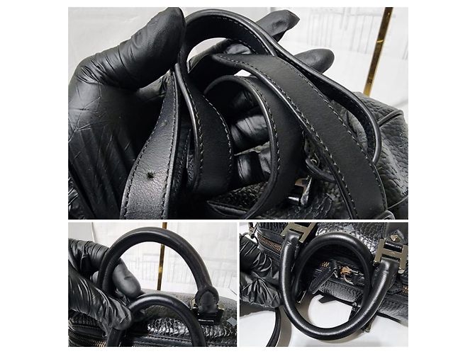 Borsa Boston Mini Ella Visetos MCM Nera/Grigia Nero Grigio - Ansicht 10