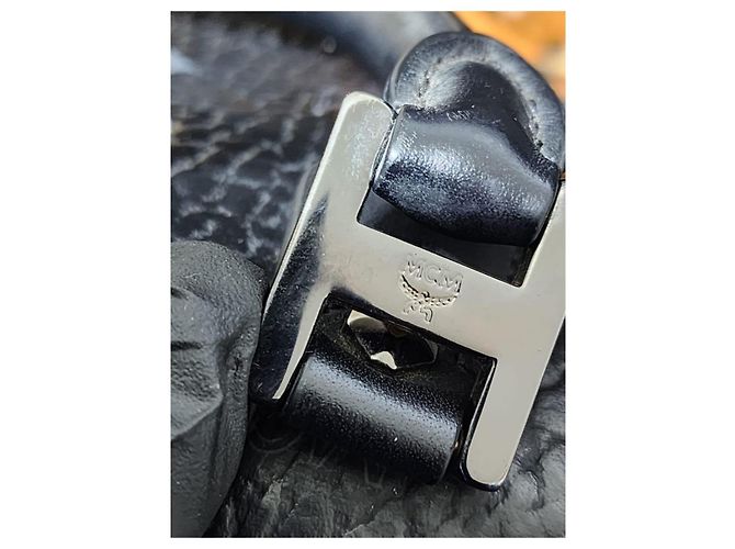 Borsa Boston Mini Ella Visetos MCM Nera/Grigia Nero Grigio - Ansicht 11