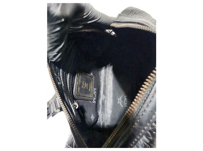 Borsa Boston Mini Ella Visetos MCM Nera/Grigia Nero Grigio - Ansicht 13