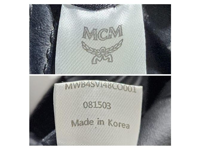 Borsa Boston Mini Ella Visetos MCM Nera/Grigia Nero Grigio - Ansicht 4