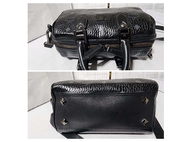 Borsa Boston Mini Ella Visetos MCM Nera/Grigia Nero Grigio - Ansicht 7