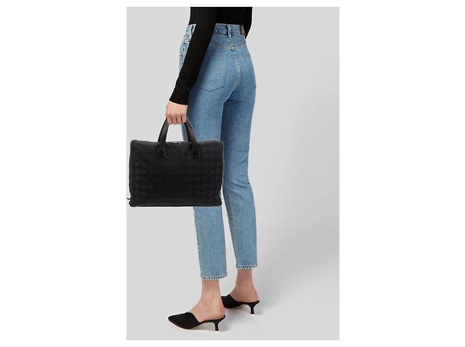 Custodia per laptop Chanel Travel Ligne Nera Nero - vista 3