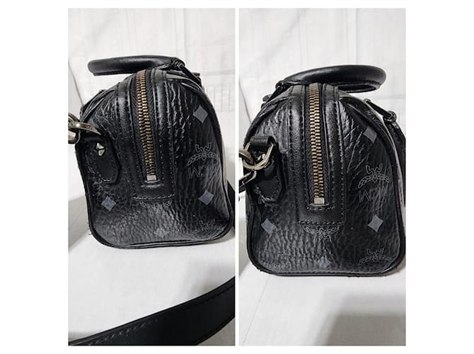 Borsa Boston piccola Visestos Rabbit MCM nera Nero - vista 6