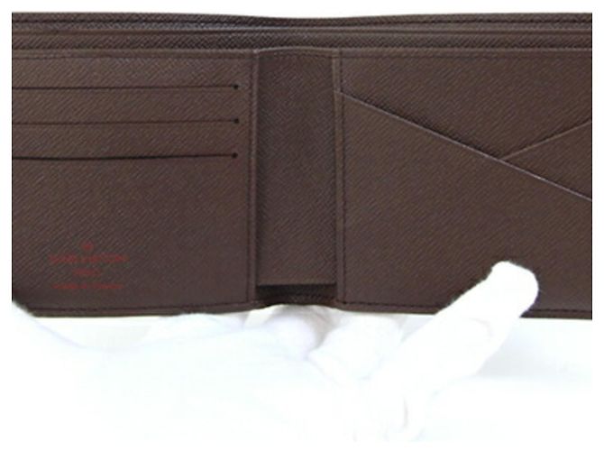 Slender Louis Vuitton Bi-fold Wallet in Damier Canvas Damier ebene - view 4