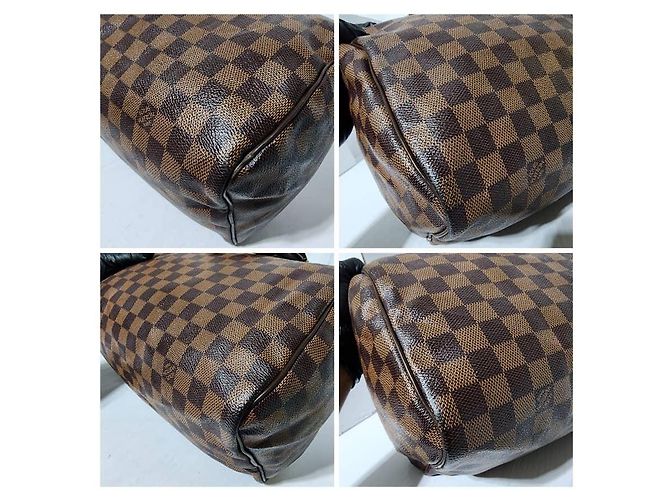 LOUIS VUITTON Damier Ebano Speedy 30 Marrone - vista 11
