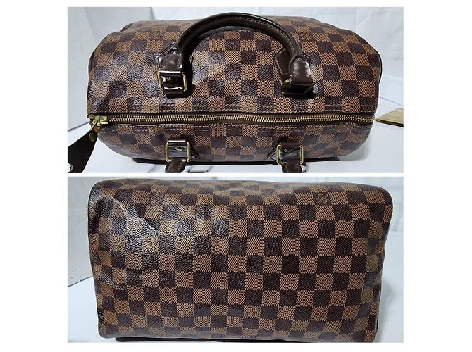 LOUIS VUITTON Damier Ebano Speedy 30 Marrone - vista 6