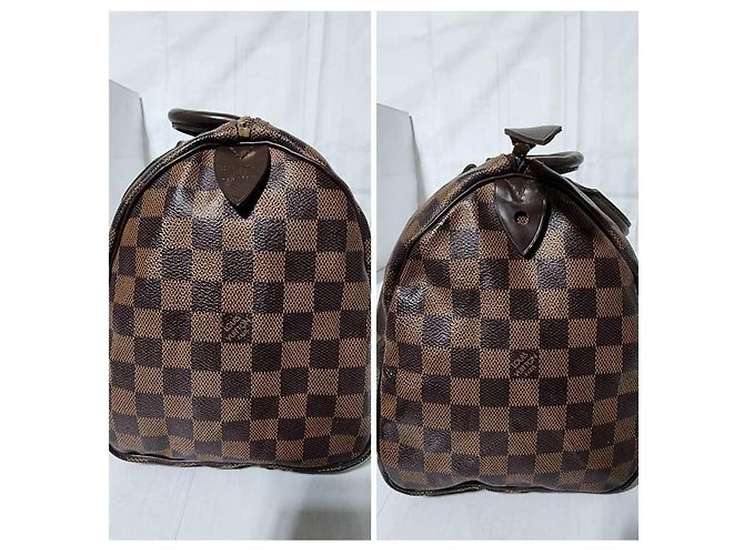 LOUIS VUITTON Damier Ebano Speedy 30 Marrone - vista 7