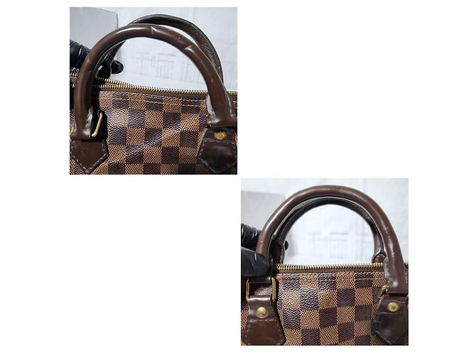 LOUIS VUITTON Damier Ebano Speedy 30 Marrone - vista 9