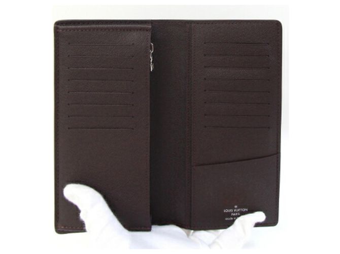 Brazza Louis Vuitton Bi-fold Long Wallet in Acajou Brown - view 3