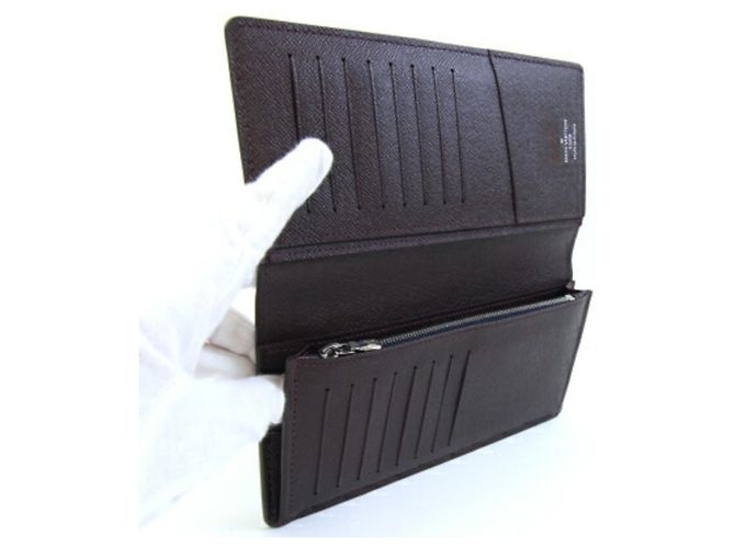 Brazza Louis Vuitton Bi-fold Long Wallet in Acajou Brown - view 4