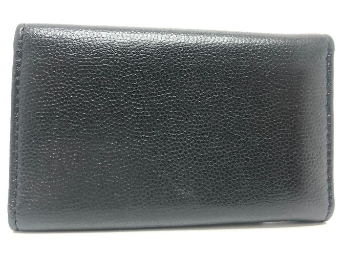 Llaveiro de cuero negro Chanel - vista 2