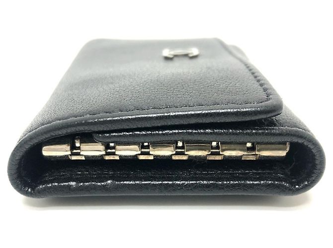 Llaveiro de cuero negro Chanel - vista 4