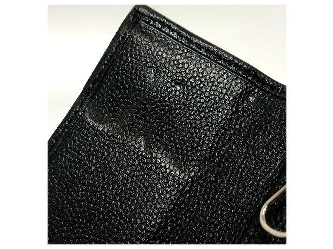 Llaveiro de cuero negro Chanel - vista 6