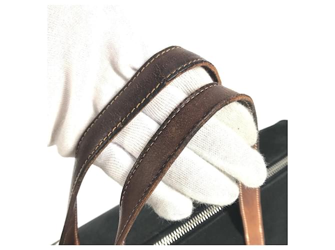 Hermès Medor Studs Aktentasche Braun Schwarz - Ansicht 10