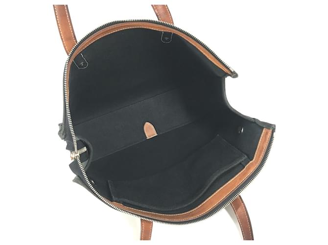 Hermès Medor Studs Aktentasche Braun Schwarz - Ansicht 12