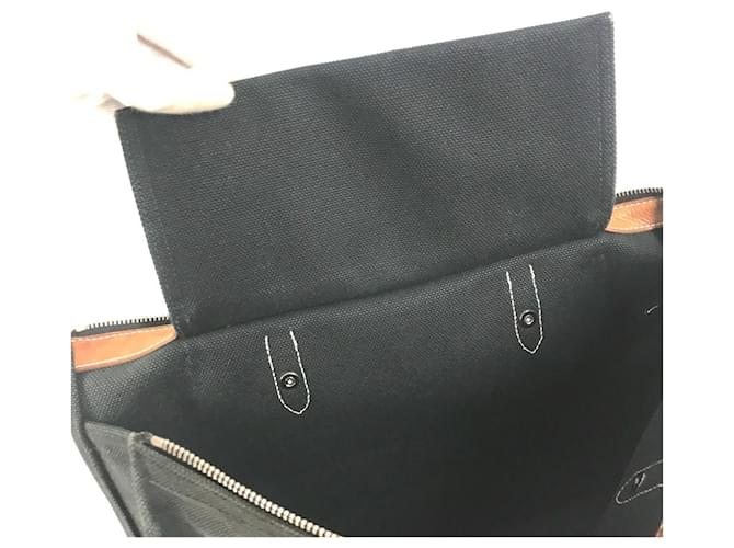 Hermès Medor Studs Aktentasche Braun Schwarz - Ansicht 14