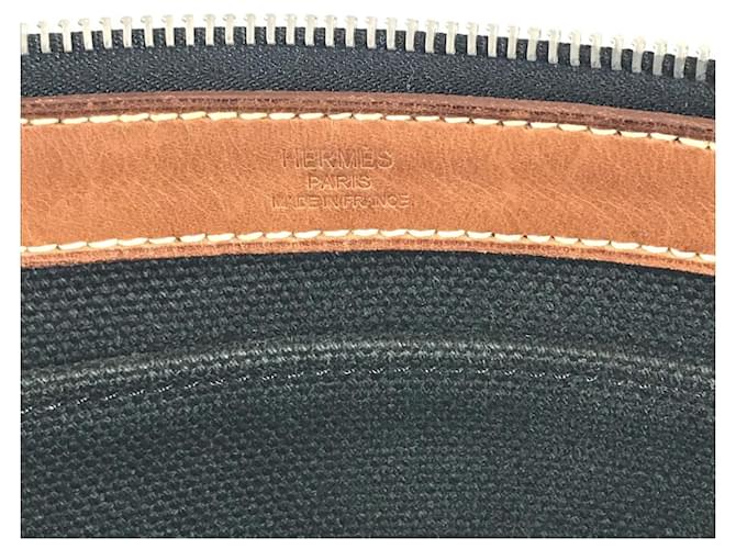 Hermès Medor Studs Aktentasche Braun Schwarz - Ansicht 16
