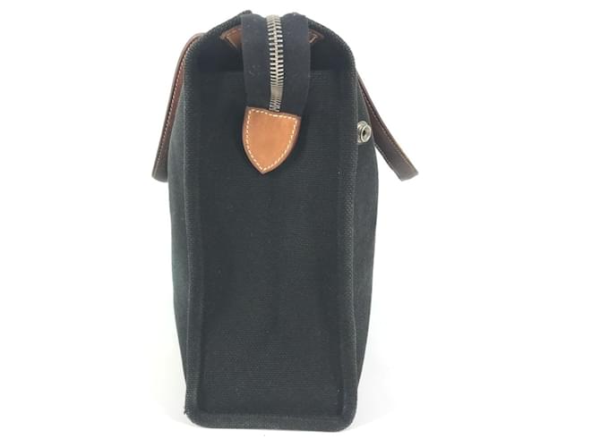 Hermès Medor Studs Aktentasche Braun Schwarz - Ansicht 3